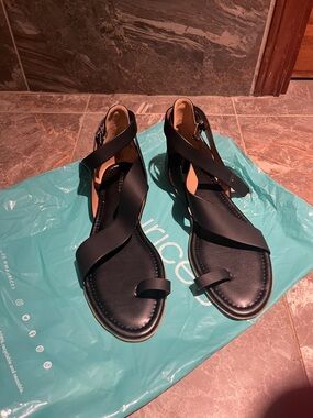 Maurices Black Cross-Strap Women's Sandals